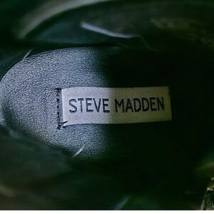 Steve Madden Black Combat & Moto Boots